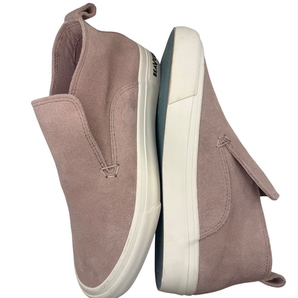 SeaVees Huntington Rose Quartz Middie Suede Slip On Mid Top Sneakers Womens 6.5
